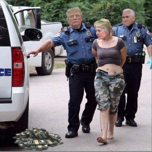 Image result for trump arrest hillary