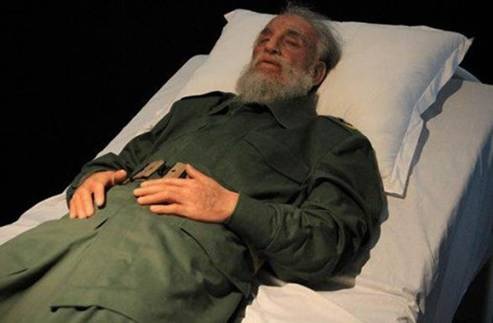 photo of Fidelle Castro on his death bed